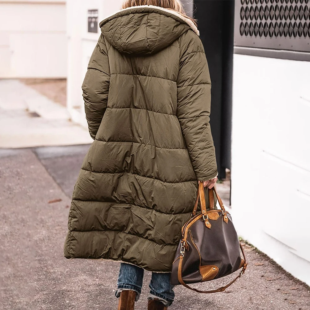 ShineStyle | Dubbelzijdige Pufferjas met Luxe Sherpa en Capuchon
