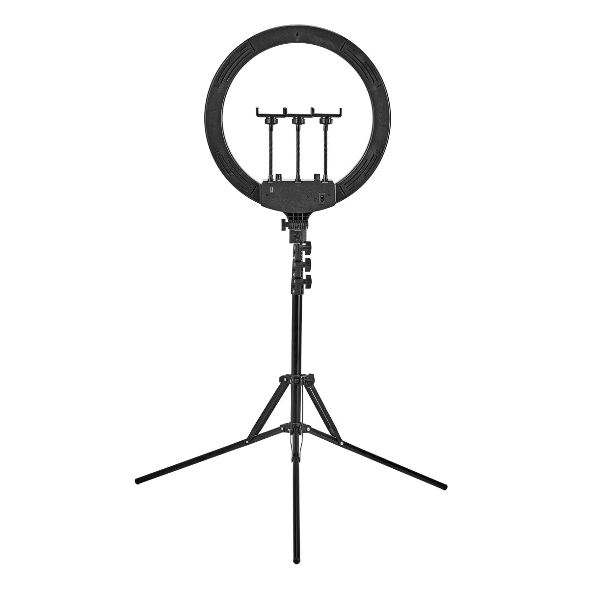 Ringlamp Glowwer 18" met statief 45W Zwart
