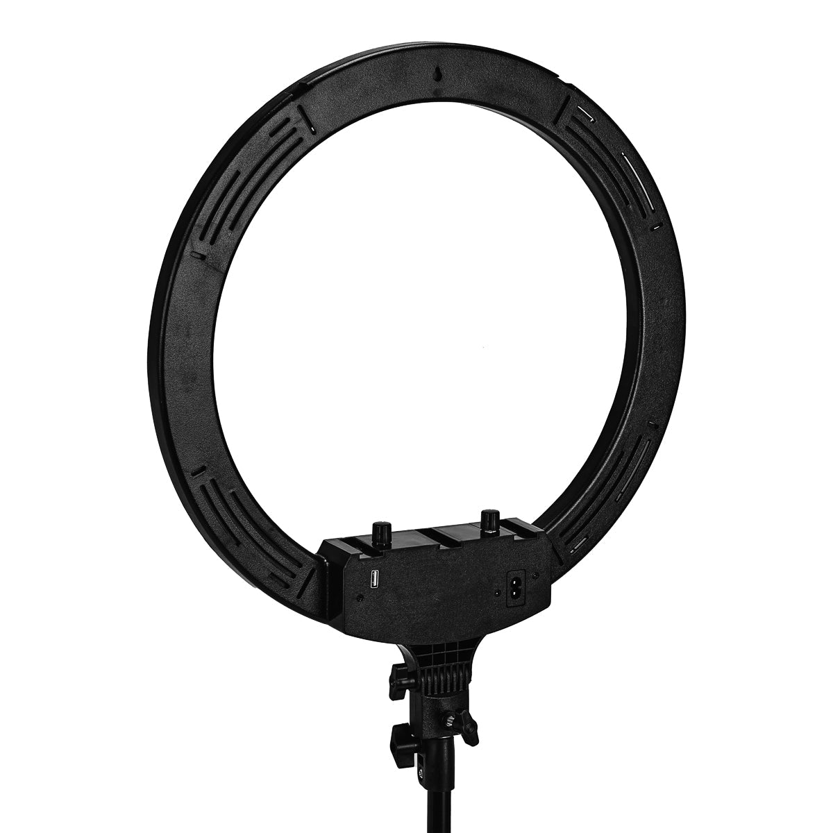 Ringlamp Glowwer 18" met statief 45W Zwart