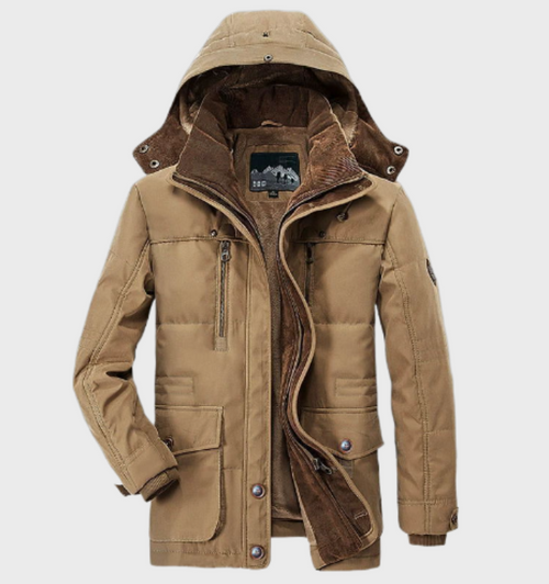Maximus - Warme herenjas voor de winter met een capuchon en ruime zakken