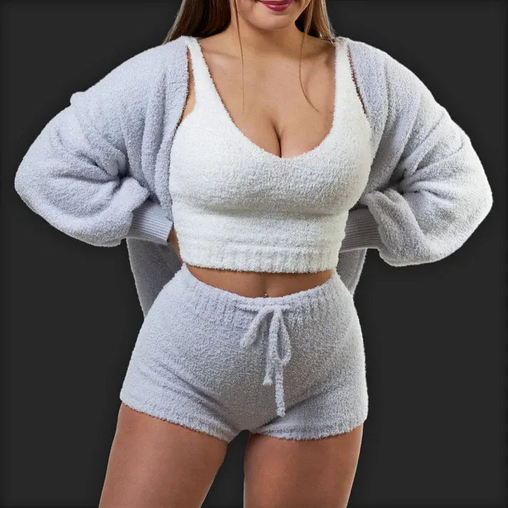 Knus gebreide set (3-delig)