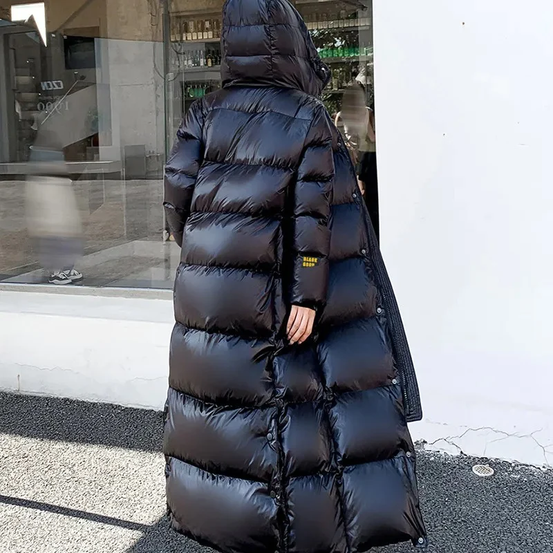 Black Mystique™ Lange Donsjas - Puffer
