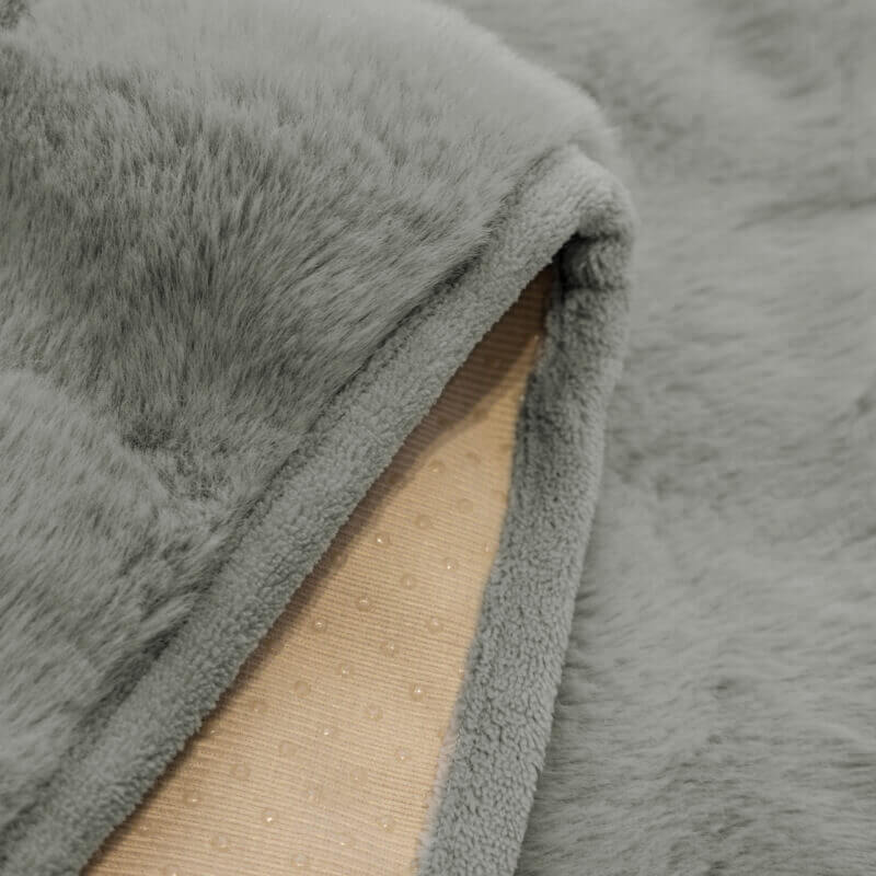 Gezellige Pluche Effen Kleur Antislip Bankhoes