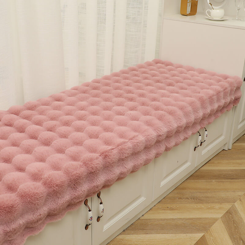 Gezellige Pluche Effen Kleur Antislip Bankhoes