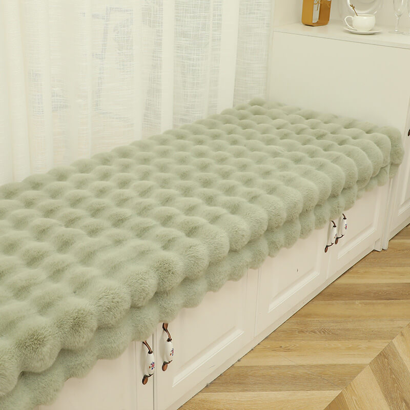 Gezellige Pluche Effen Kleur Antislip Bankhoes