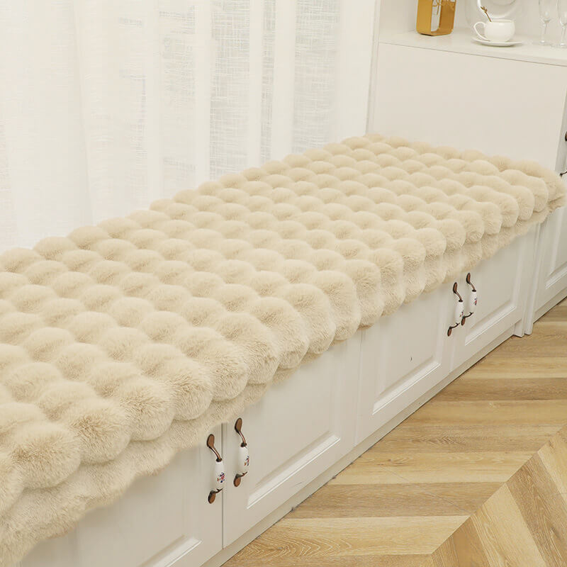 Gezellige Pluche Effen Kleur Antislip Bankhoes