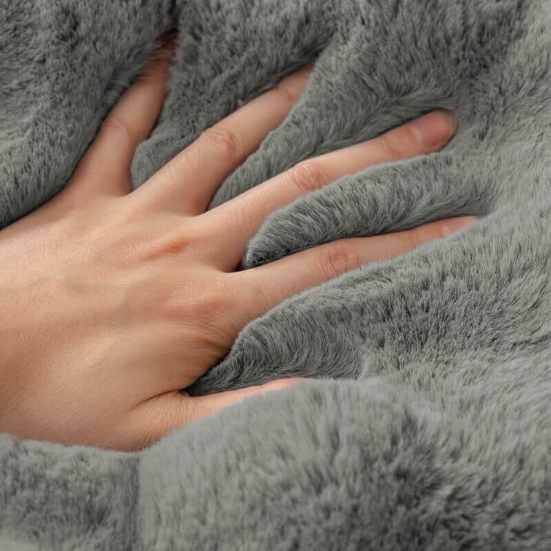 Gezellige Pluche Effen Kleur Antislip Bankhoes