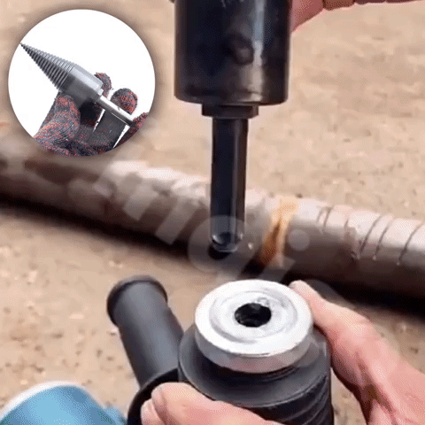 BoorBaas HoutSplitter - Werkt met elke boor!