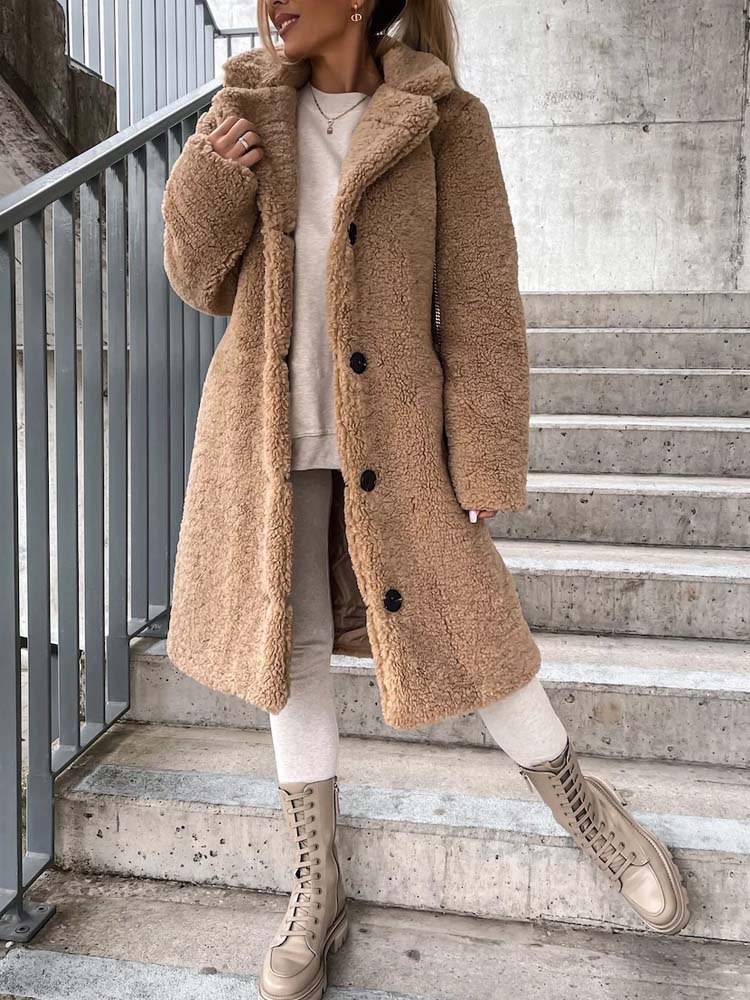 Sierra Teddy Jas | Warme Lange Teddy Jas als Dé Top Trend van 2024
