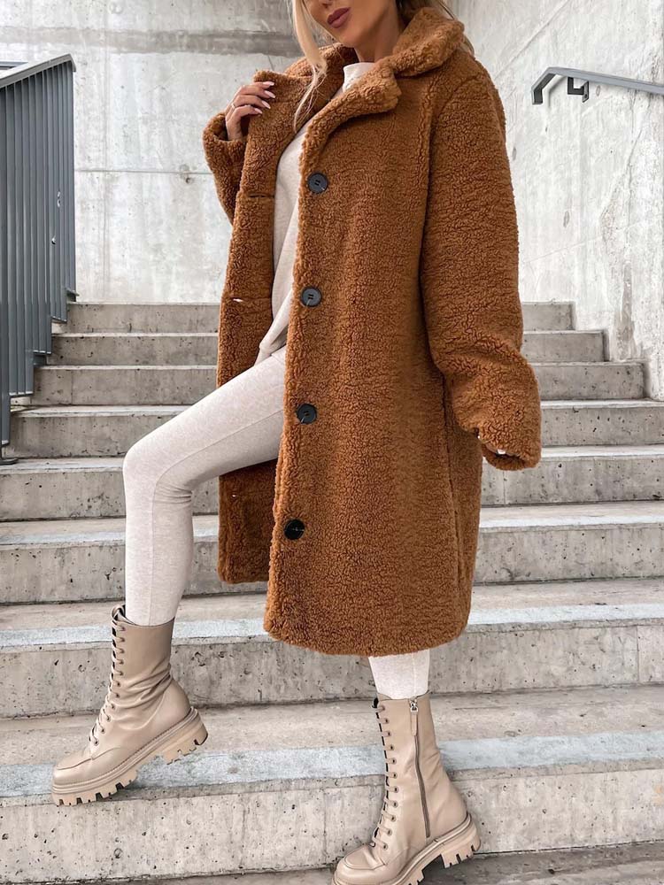 Sierra Teddy Jas | Warme Lange Teddy Jas als Dé Top Trend van 2024