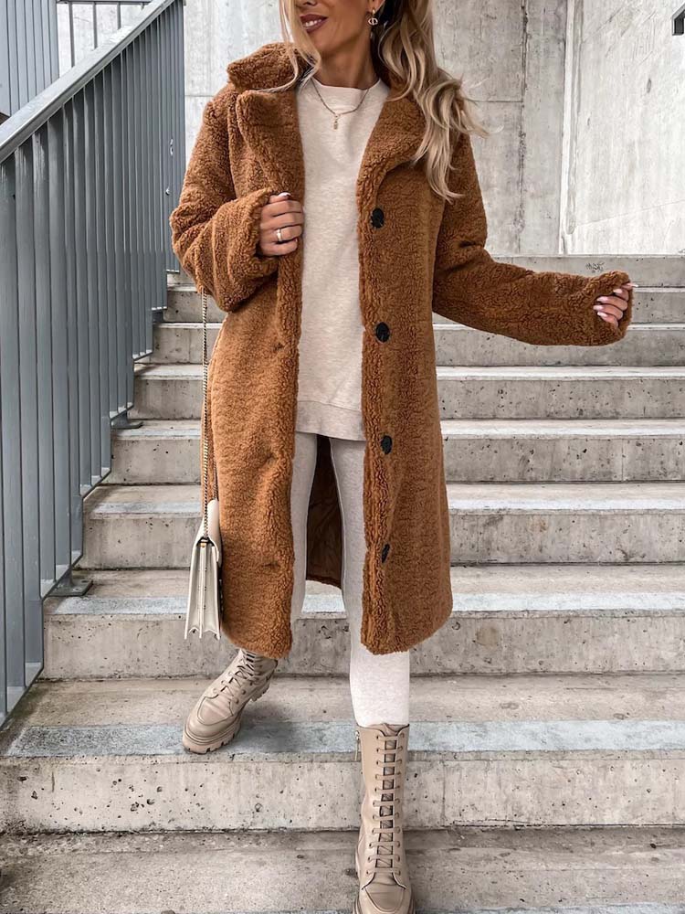 Sierra Teddy Jas | Warme Lange Teddy Jas als Dé Top Trend van 2024