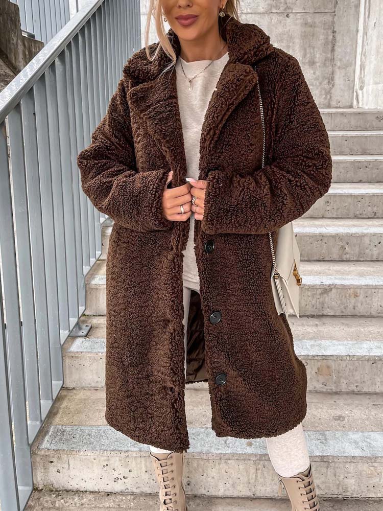 Sierra Teddy Jas | Warme Lange Teddy Jas als Dé Top Trend van 2024