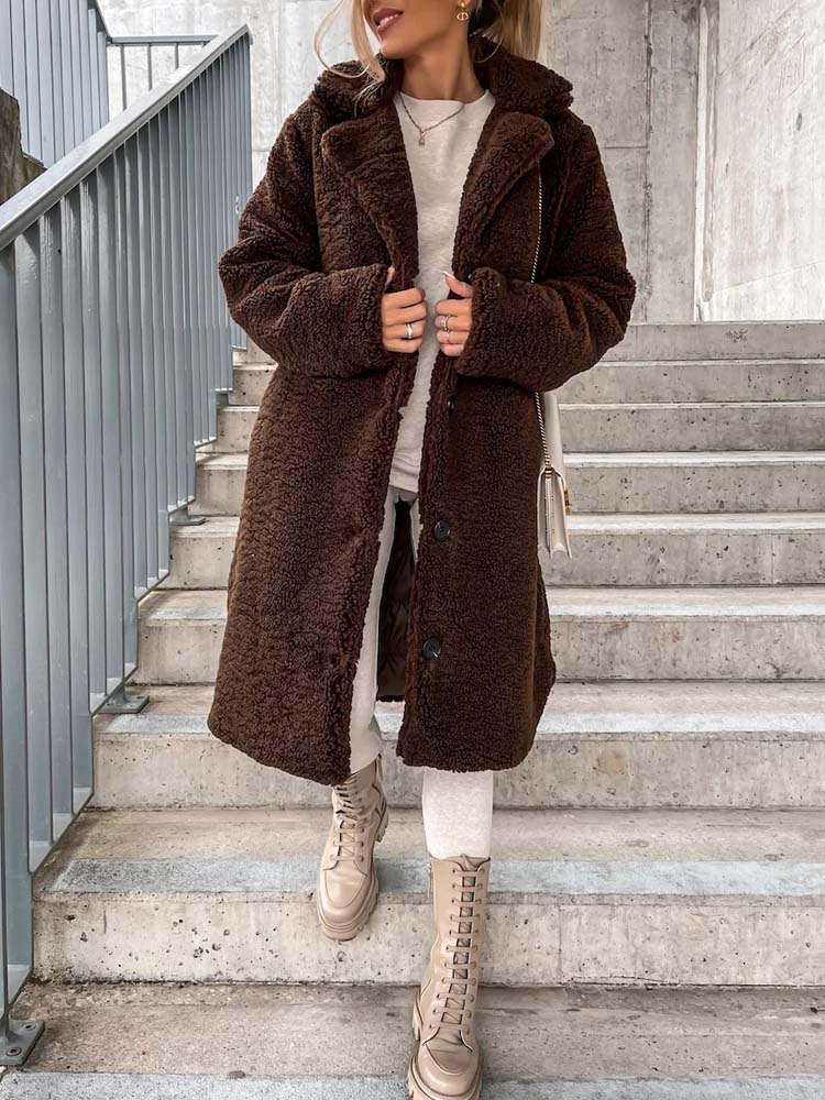 Sierra Teddy Jas | Warme Lange Teddy Jas als Dé Top Trend van 2024