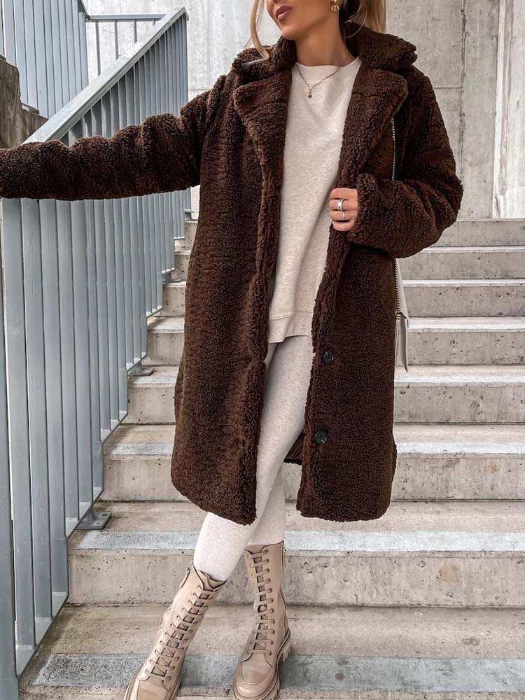 Sierra Teddy Jas | Warme Lange Teddy Jas als Dé Top Trend van 2024