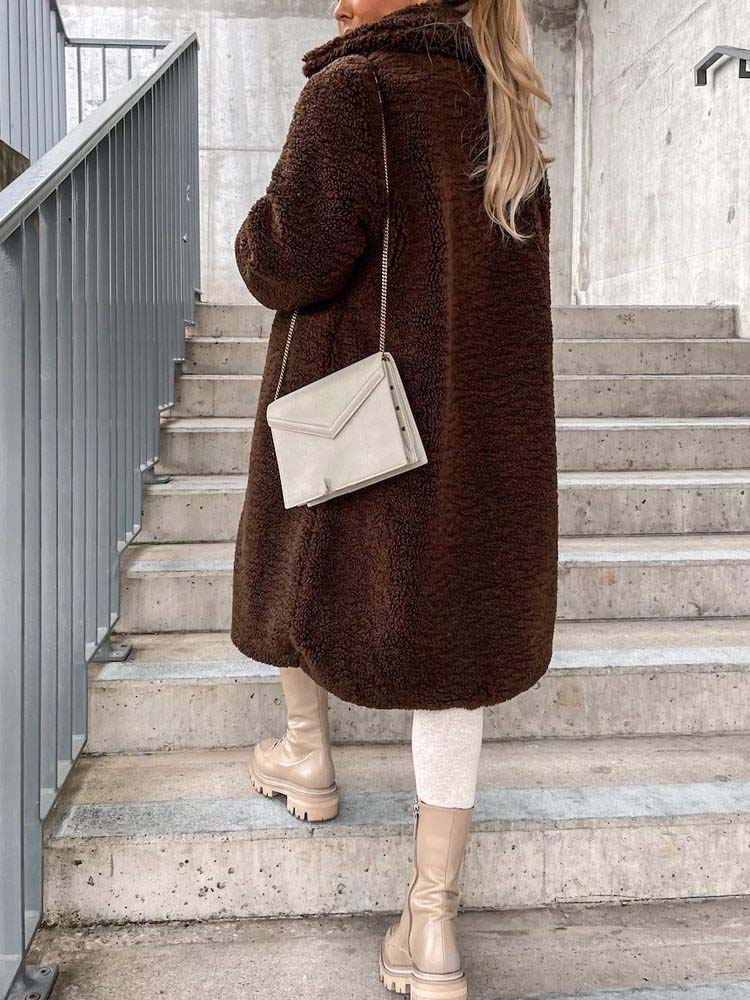 Sierra Teddy Jas | Warme Lange Teddy Jas als Dé Top Trend van 2024