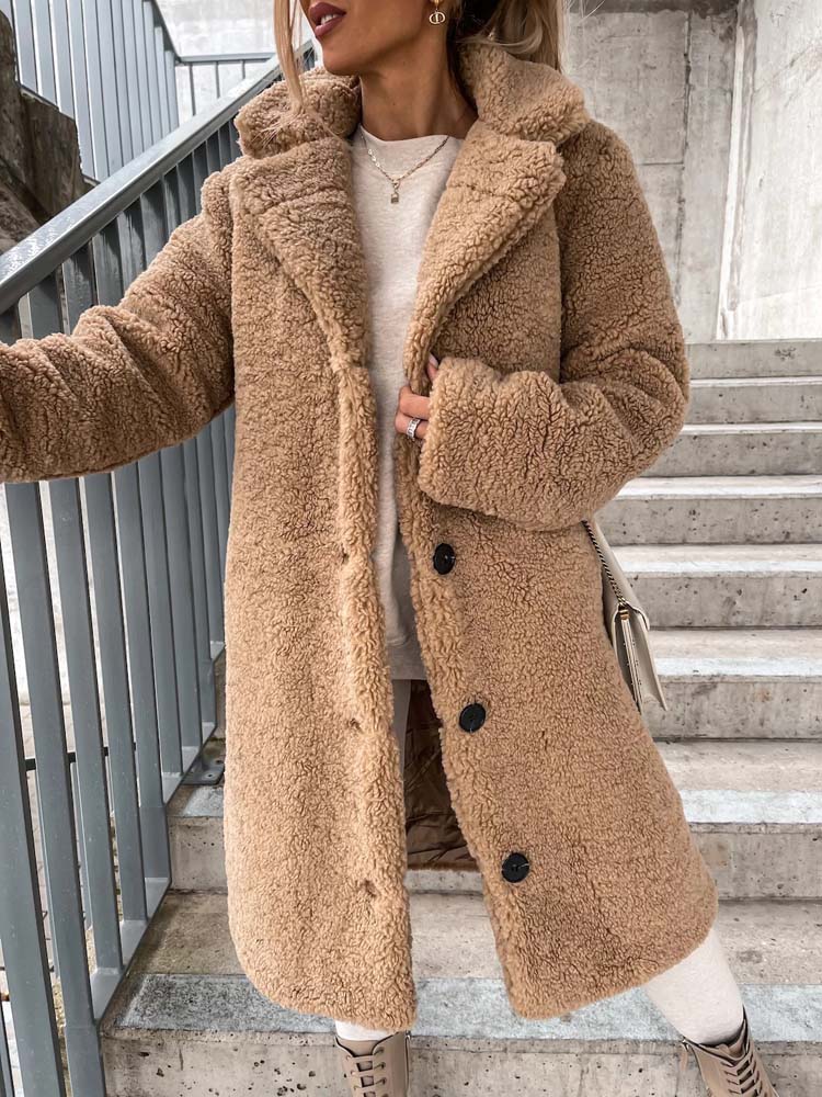 Sierra Teddy Jas | Warme Lange Teddy Jas als Dé Top Trend van 2024