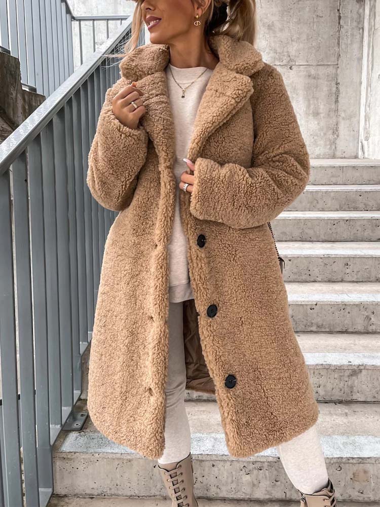 Sierra Teddy Jas | Warme Lange Teddy Jas als Dé Top Trend van 2024
