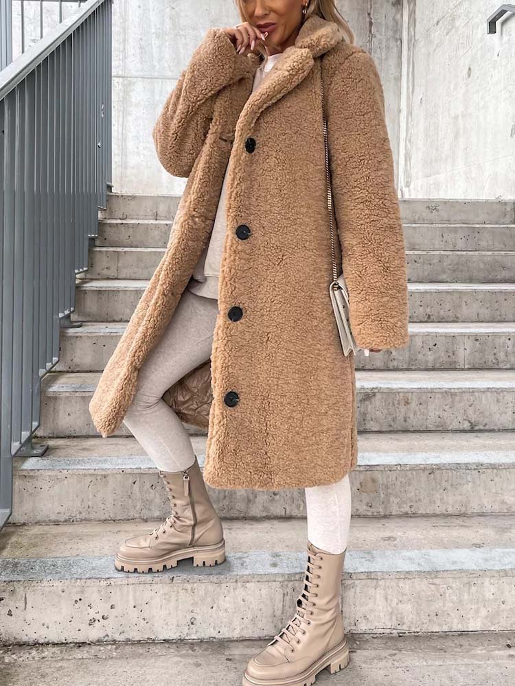 Sierra Teddy Jas | Warme Lange Teddy Jas als Dé Top Trend van 2024