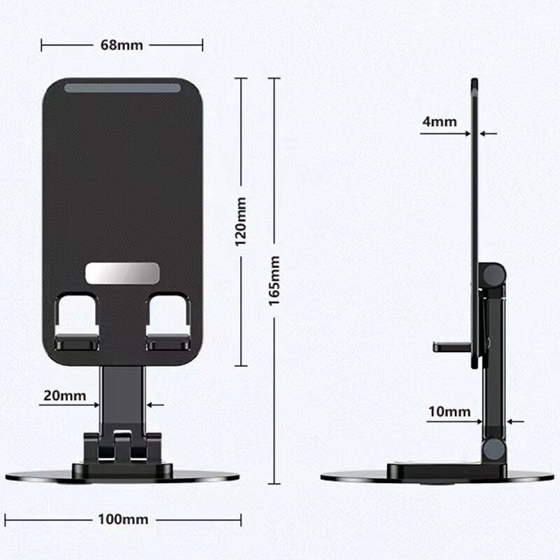 Draaibare telefoonhouder van aluminiumlegering