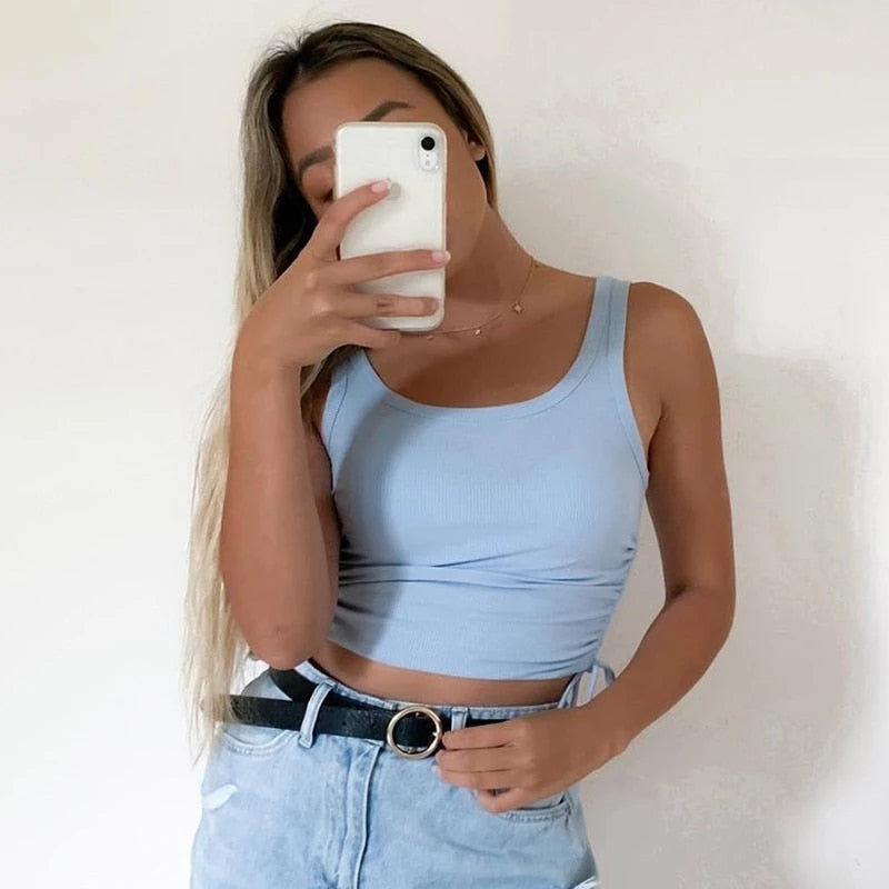 Nini Croptop Zonder Mouwen | Een kort & Modieus topje