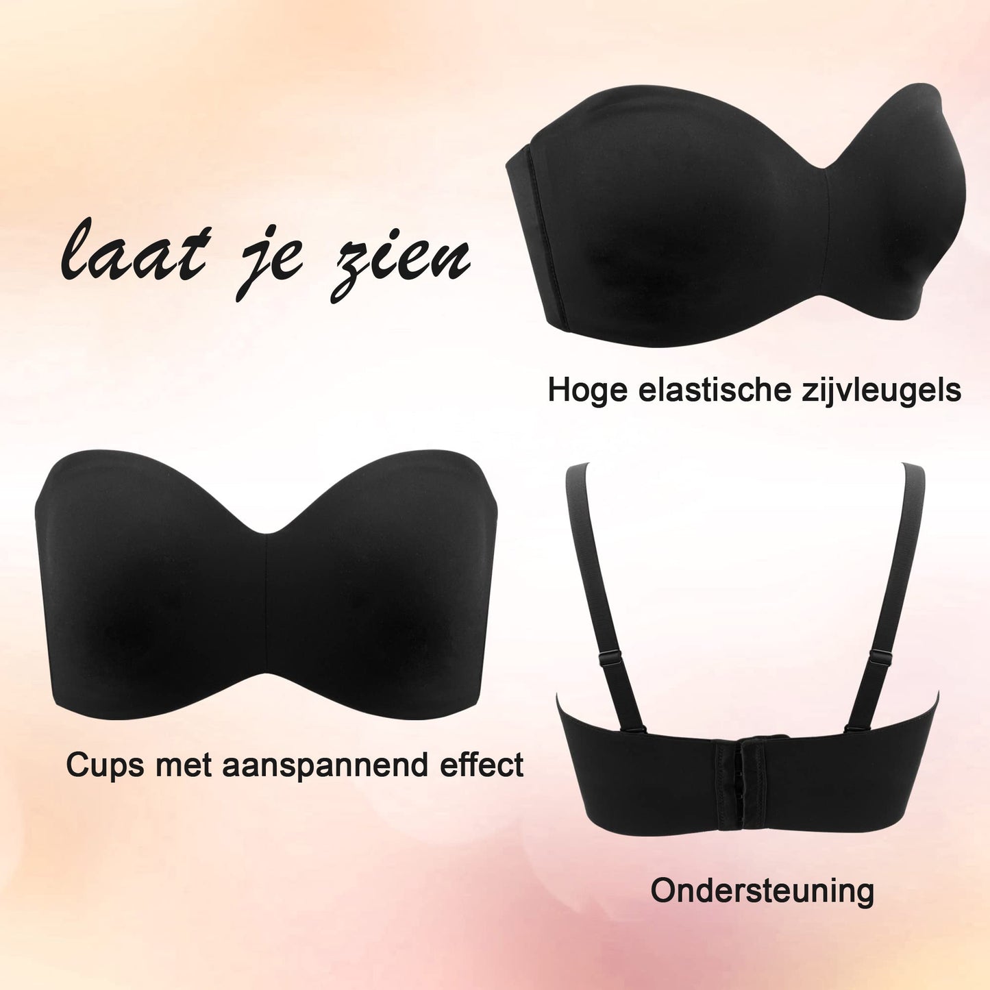StrapLuxe - Beha met verwijderbare bandjes