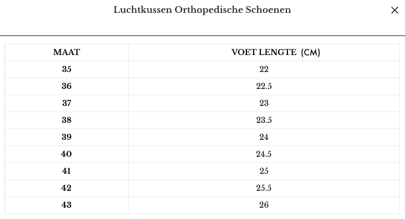 Lisa's luchtkussen - Bewezen Orthopedische Schoenen
