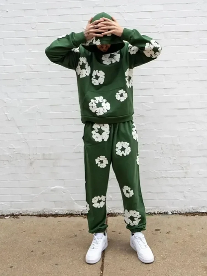 Gebloemde hoodie | Trainingspak