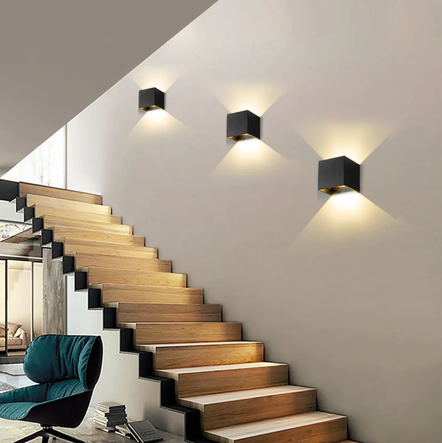 Luxe wandlamp met bewegingsdetectie | 1+1 GRATIS