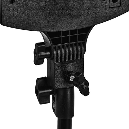 Ringlamp Glowwer 18" met statief 45W Zwart