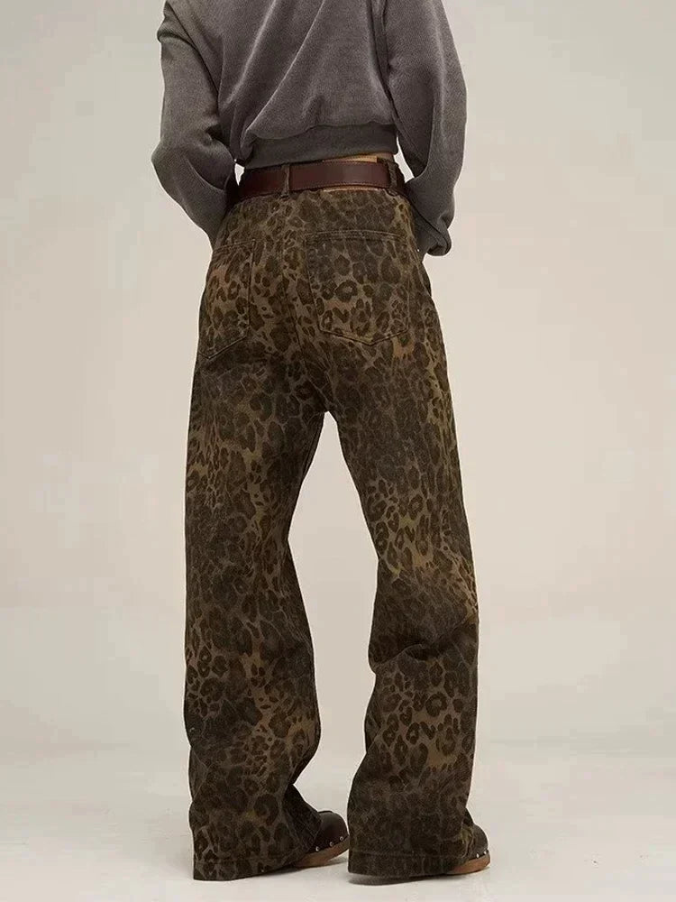LucaLeopardo™️ - Dames jeans met luipaardprint