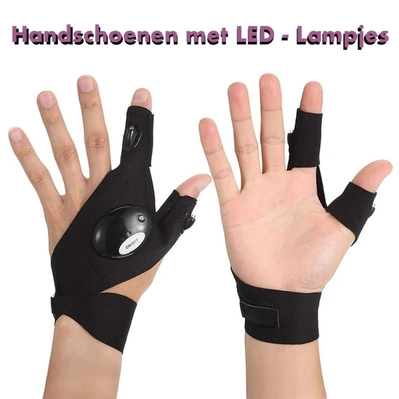 Handschoenen met waterdichte LED-lampjes