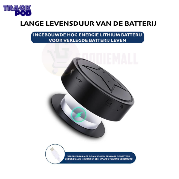 TrackPod | Magnetische Limietloze GPS-Tracker