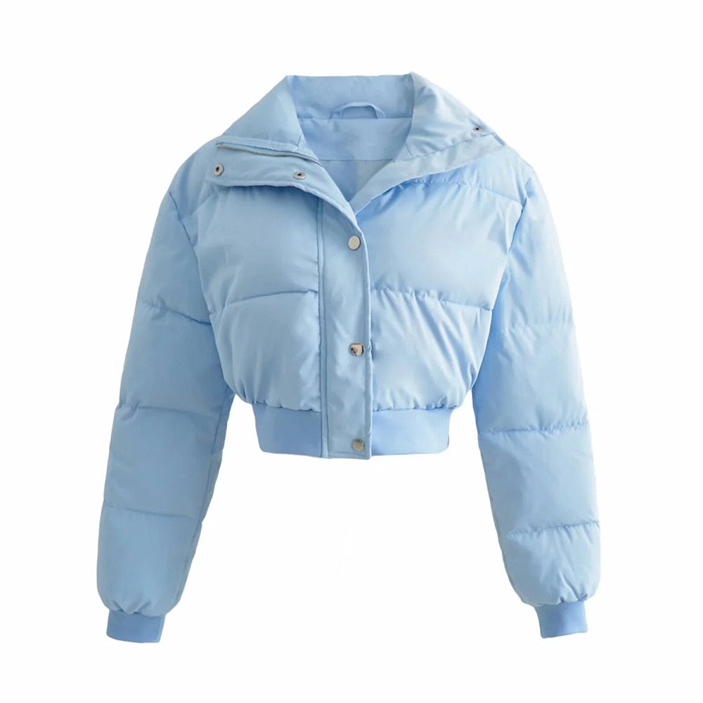 Babyblauw Stijlvol Pufferjack