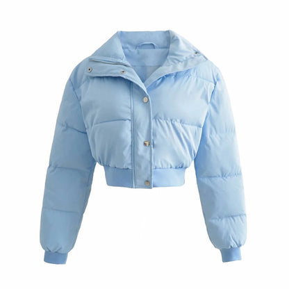 Babyblauw Stijlvol Pufferjack