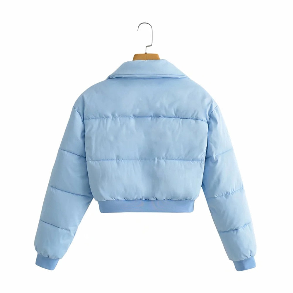 Babyblauw Stijlvol Pufferjack