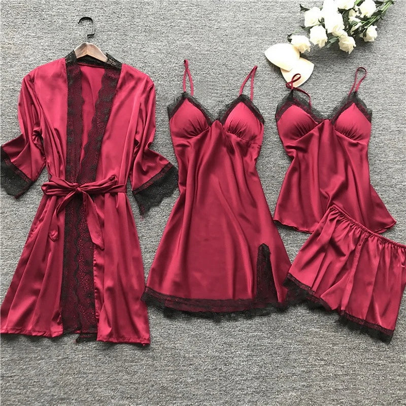 Queen's - Zijden Pyjama set