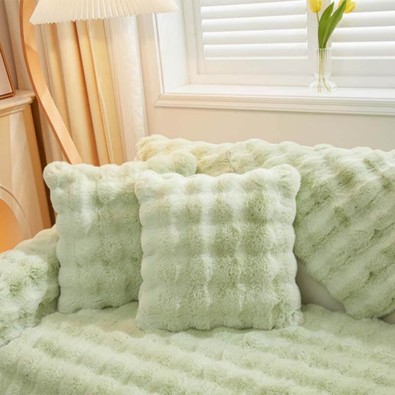 Gezellige Pluche Effen Kleur Antislip Bankhoes