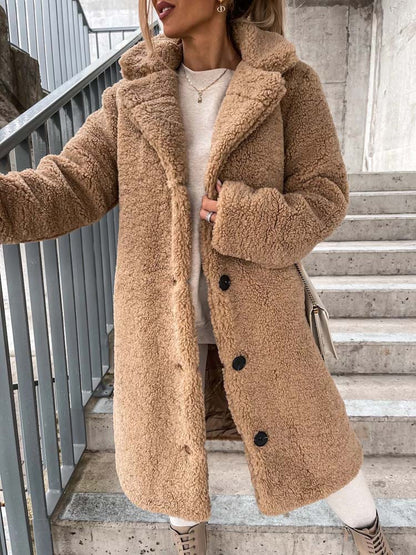 Sierra Teddy Jas | Warme Lange Teddy Jas als Dé Top Trend van 2024