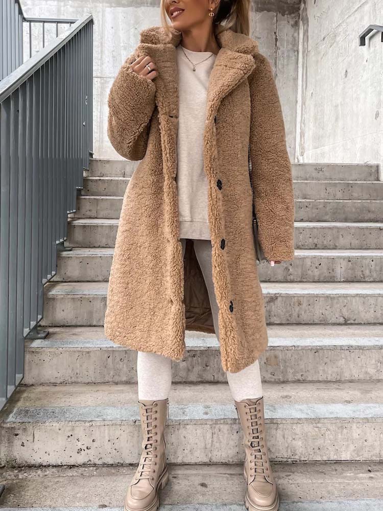 Sierra Teddy Jas | Warme Lange Teddy Jas als Dé Top Trend van 2024