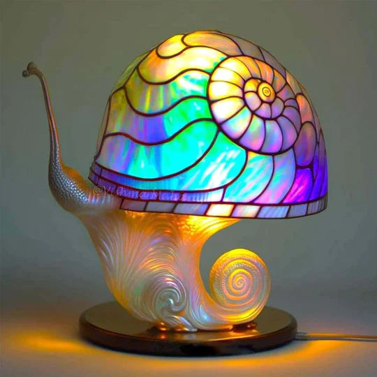MossyShimmer | Glas-in-loodlamp - prachtig en rustgevend.