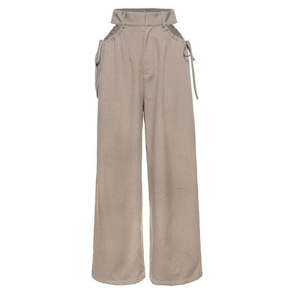 Hoge taille wijde broek