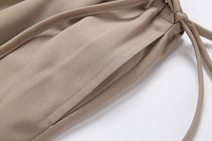 Hoge taille wijde broek