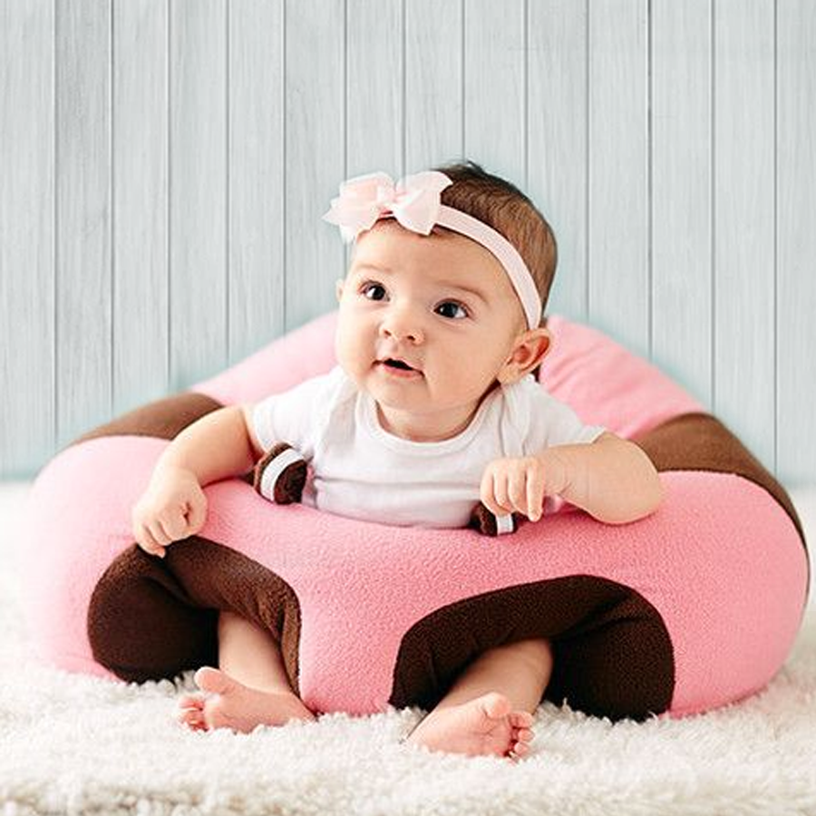 Beklede zachte zit- en speelstoel voor baby's