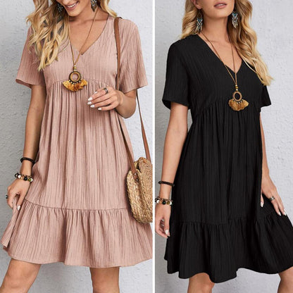 Claire - Casual losse jurk met V-halslijn