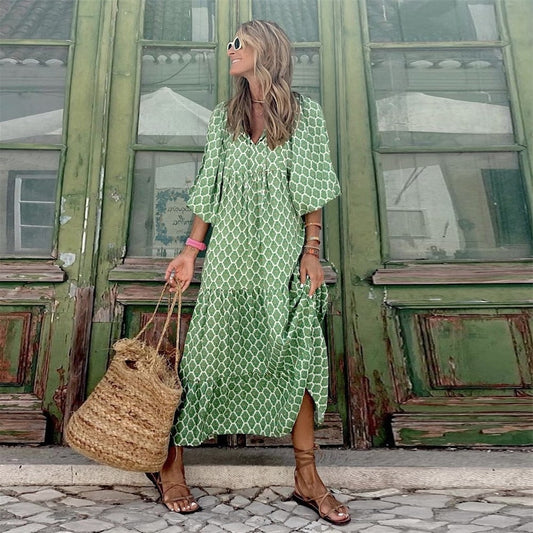 Arianna Dames lange jurk | Fashionable en Comfy