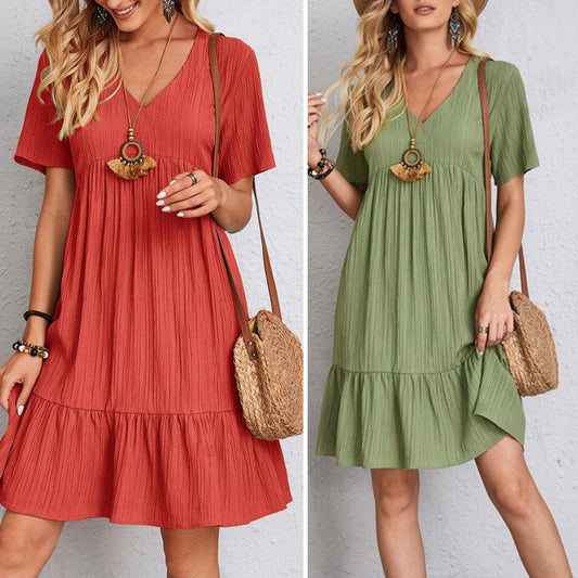 Claire - Casual losse jurk met V-halslijn