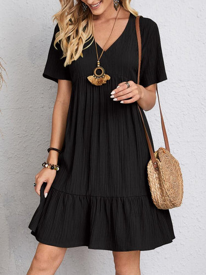 Claire - Casual losse jurk met V-halslijn
