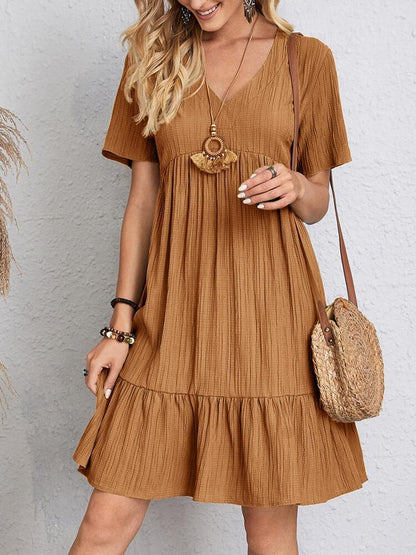Claire - Casual losse jurk met V-halslijn