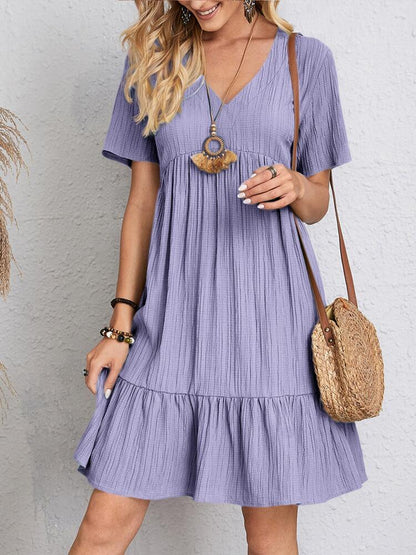 Claire - Casual losse jurk met V-halslijn
