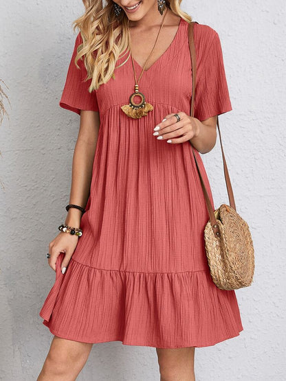 Claire - Casual losse jurk met V-halslijn